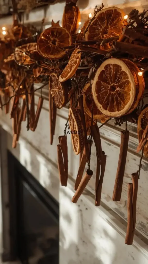 25 Christmas Home Decor DIY Ideas to Add Charm and Warmth 2 Dried Orange Garland Christmas Home Decor DIY