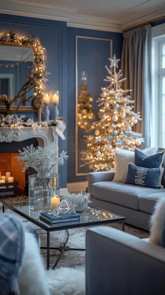  Blue and White Themed Holiday Accents