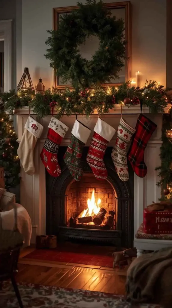  Stockings Hung on the Mantel