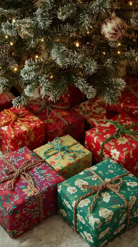 25 Christmas Home Decor DIY Ideas to Add Charm and Warmth 25 Fabric Gift Wrap Christmas Home Decor DIY