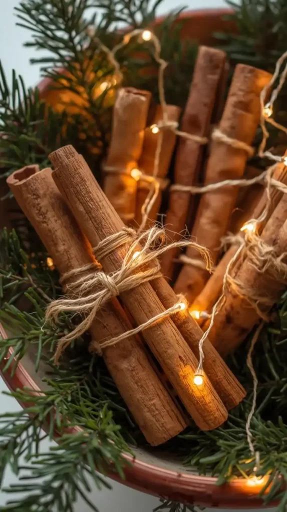 25 Christmas Home Decor DIY Ideas to Add Charm and Warmth 6 Cinnamon Stick Bundles Christmas Home Decor DIY