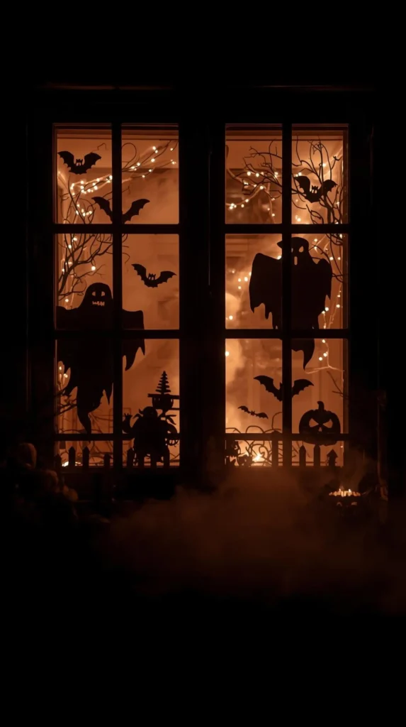 Halloween Window Silhouettes