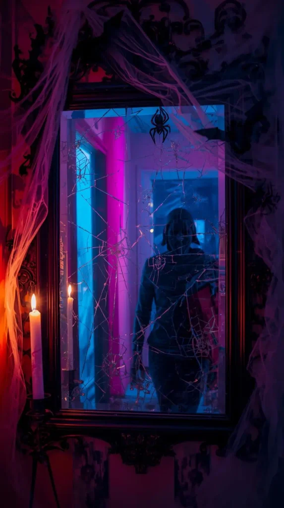 59 Halloween Home Decor Indoor Ideas – Transform Your Space into a Spooky Haven 2 Haunted Mirror Frames