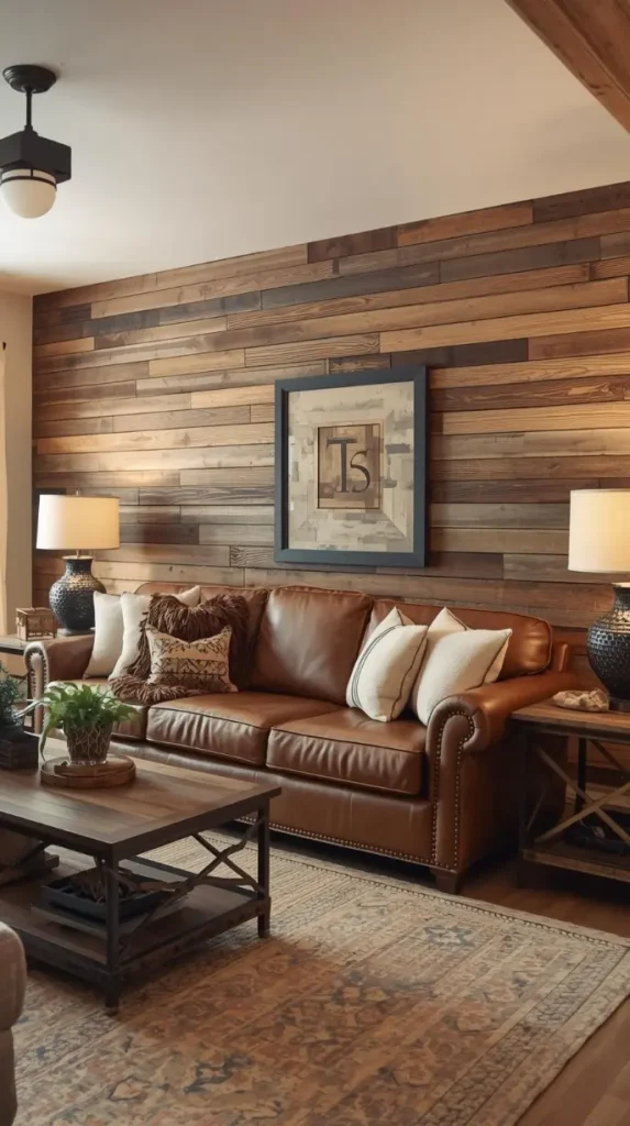 Reclaimed Barn Wood Accent Wall