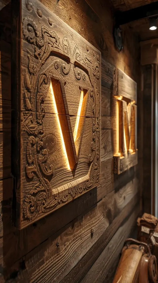 Branding Iron Style Wall Art