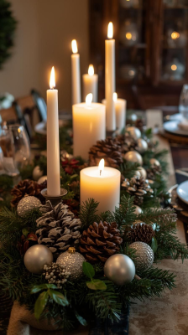 30 Easy Christmas Home Decor Ideas 2025 | Create a Warm & Festive Space 11 Christmas Table Centerpiece