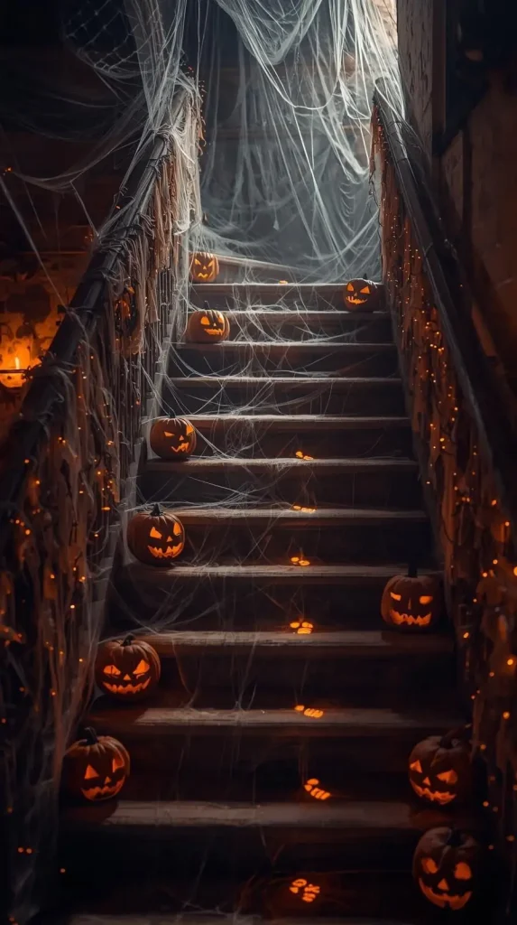 30 Halloween Home Decor Ideas to Transform Your Space in 2025 12 Haunted Staircase Design