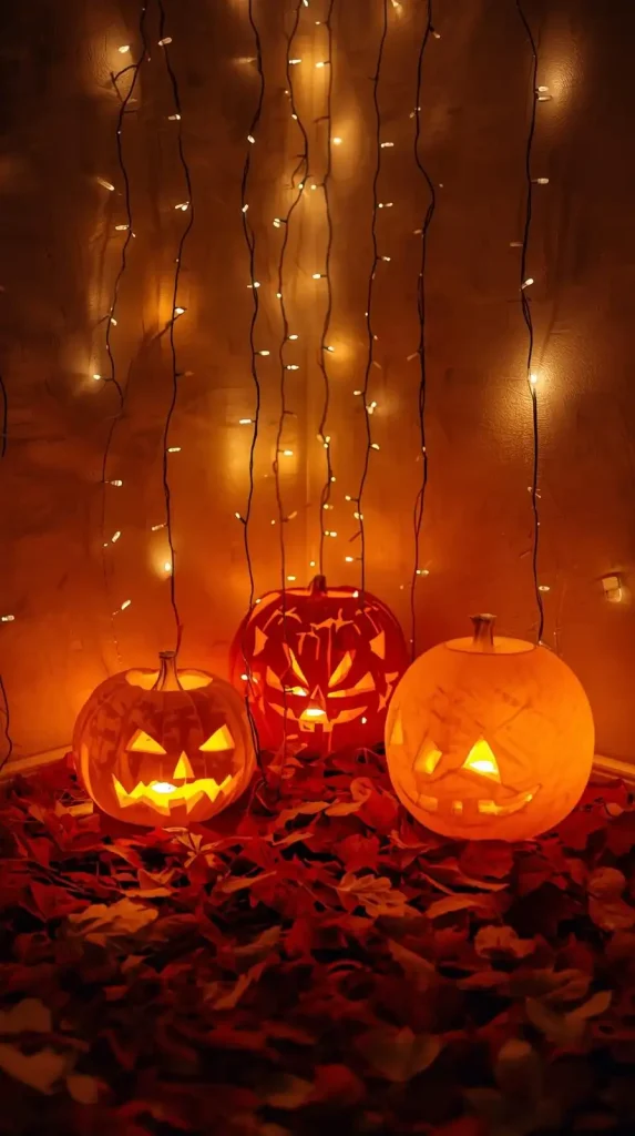 Twinkling Pumpkin Lanterns
