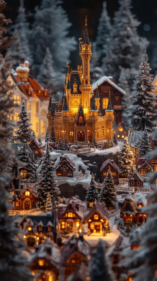 Disney Christmas Village Display