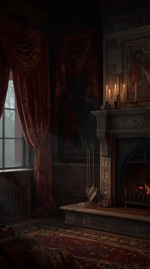 20 Gothic Home Decor Ideas | Darkly Elegant Ways to Style Your Space 13 Medieval Style Fireplace Features