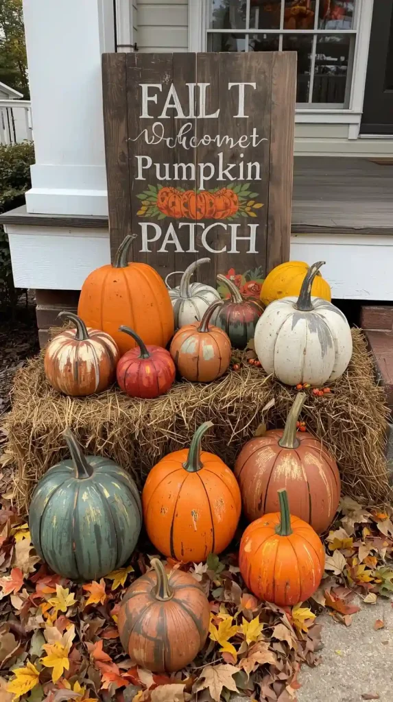 27 Best Halloween Home Decor Outdoor DIY Ideas for 2025 13 Pallet Pumpkin Patch