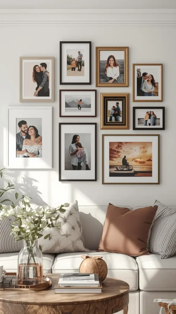 25 DIY Home Decor Ideas | Easy, Creative & Affordable Projects 13 Picture Frame Gallery Wall