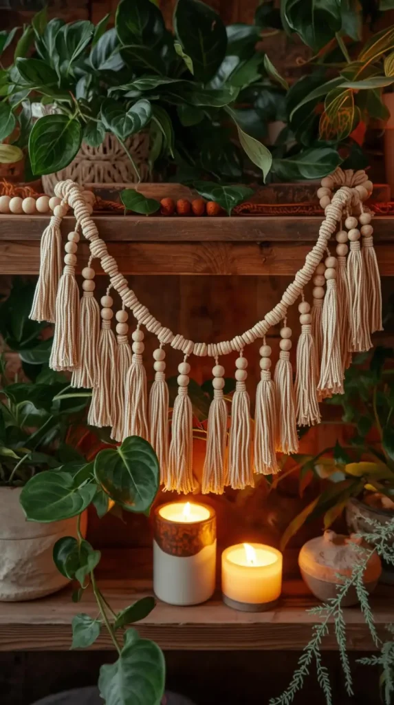 25 DIY Home Decor Ideas | Easy, Creative & Affordable Projects 14 Boho Beaded Garland