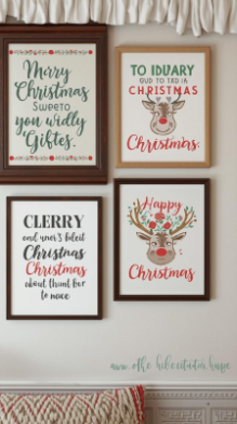 30 Easy Christmas Home Decor Ideas 2025 | Create a Warm & Festive Space 14 Christmas-Themed Wall Art