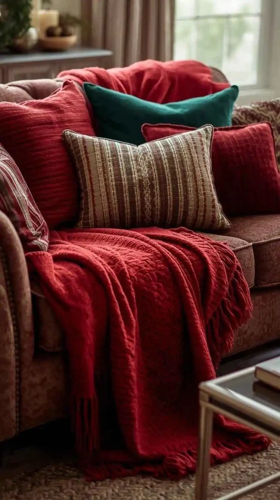  Cozy Throw Blankets and Christmas Pillows