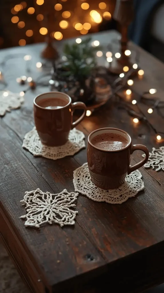Crochet Christmas Coasters