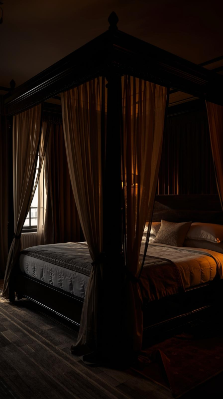 Dramatic Canopy or Four-Poster Bed