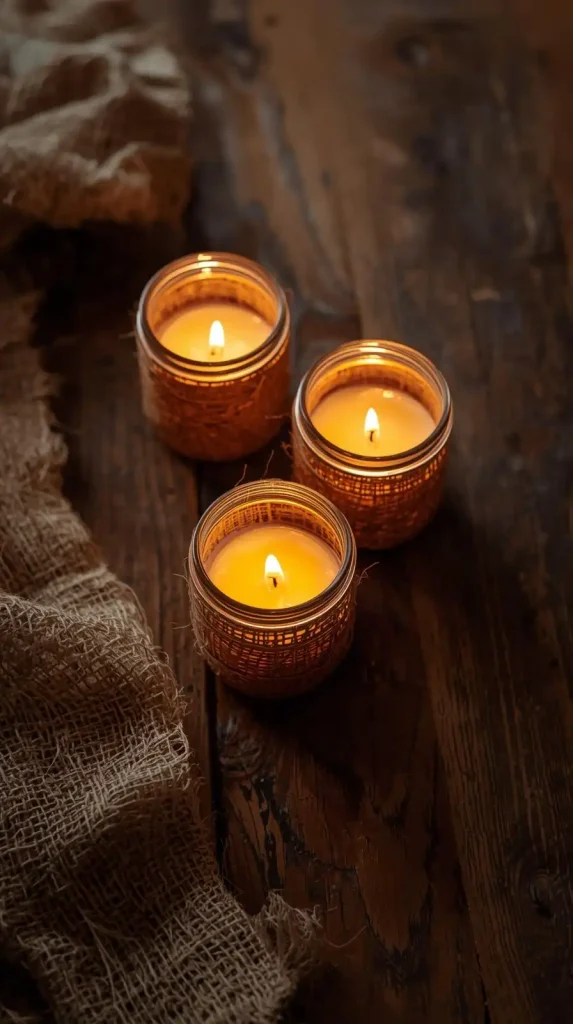 20 Jute Crafts DIY Home Decor | Eco-Friendly & Budget-Friendly Ideas 14 Jute Candle Holders