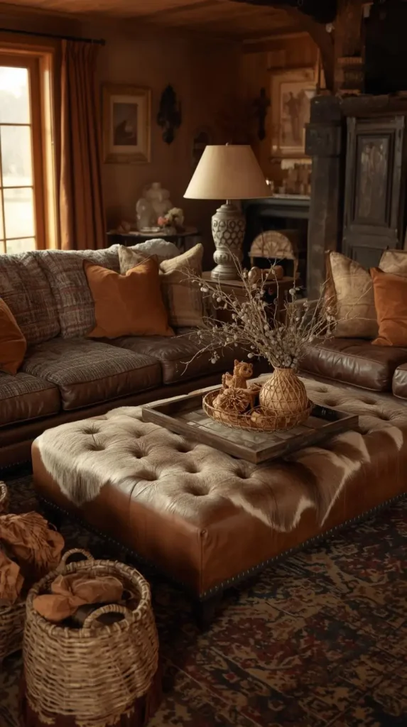 19 Rustic Western Home Decor Ideas To Transform Your Space 14 Leather and Hide Accessories