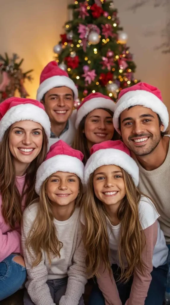 Pink Santa Hats