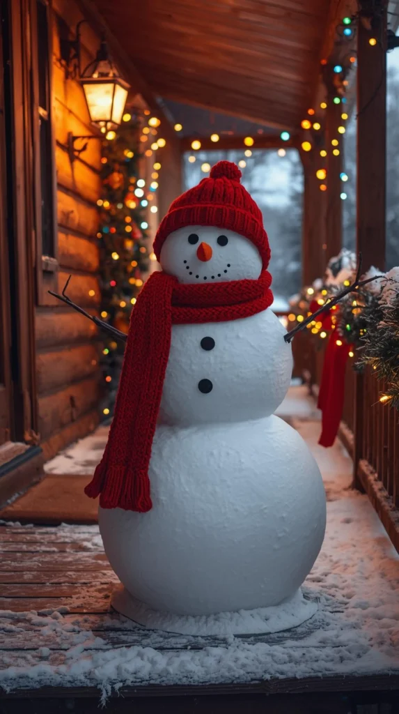 30 Best Christmas Home Decor outdoor Ideas for a Festive Look 14 Snowman Figures for a Playful Holiday Look