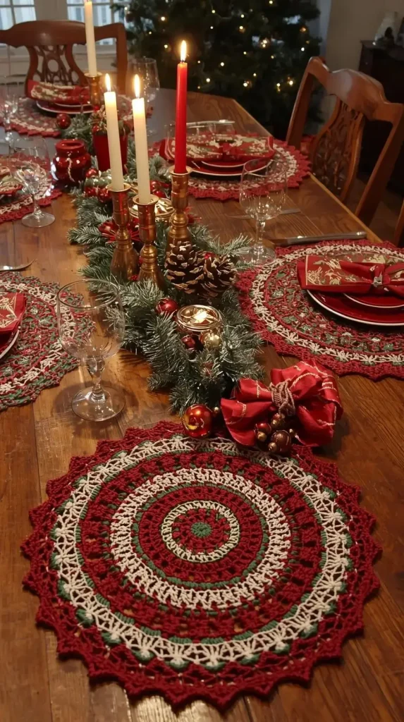 Crochet Christmas Placemats