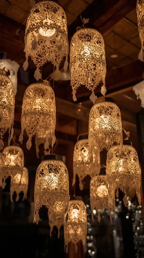Lace Ghost Lanterns