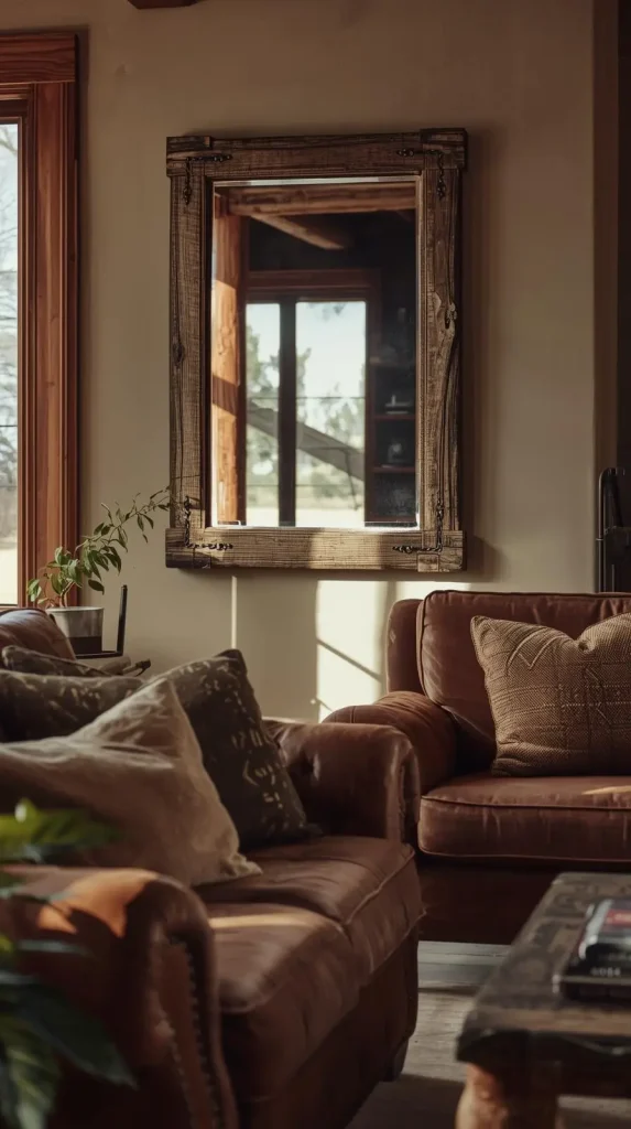 19 Rustic Western Home Decor Ideas To Transform Your Space 15 Rustic Mirrors with Character