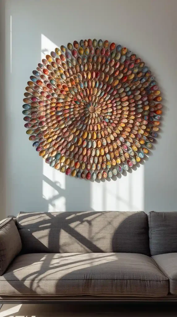 18 DIY Home Decor from Waste Materials | Creative & Eco-Friendly Projects 15 Spoon Wall Hanging