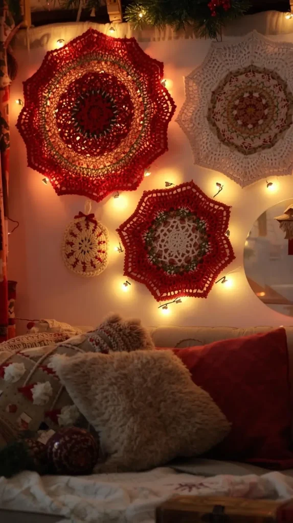 Crochet Holiday Wall Hangings