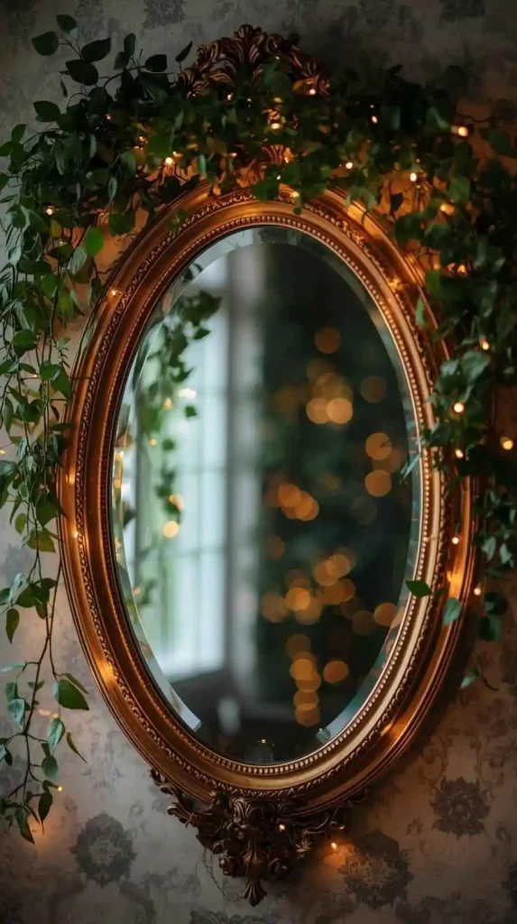  Twinkling Fairy Lights Around Mirrors