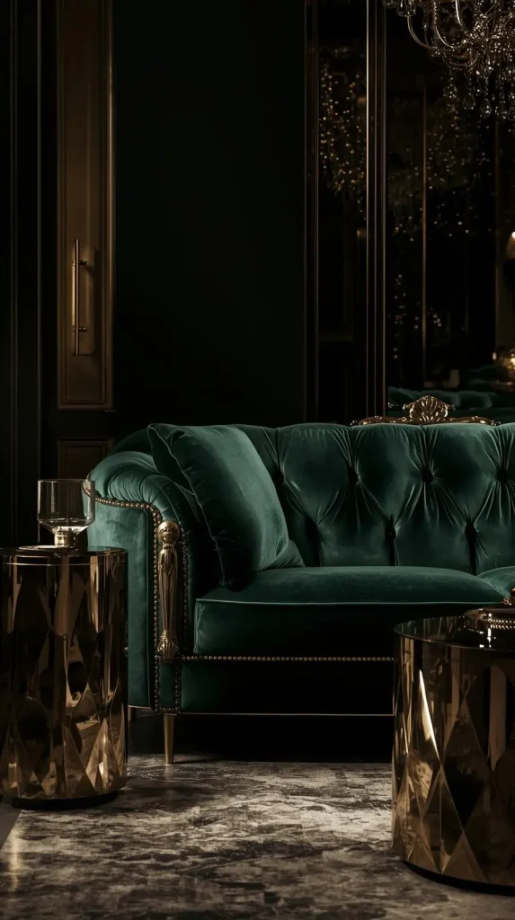 22 Edgy Home Decor Ideas | Bold Ways to Style Your Space 16 Velvet Meets Metal Accents