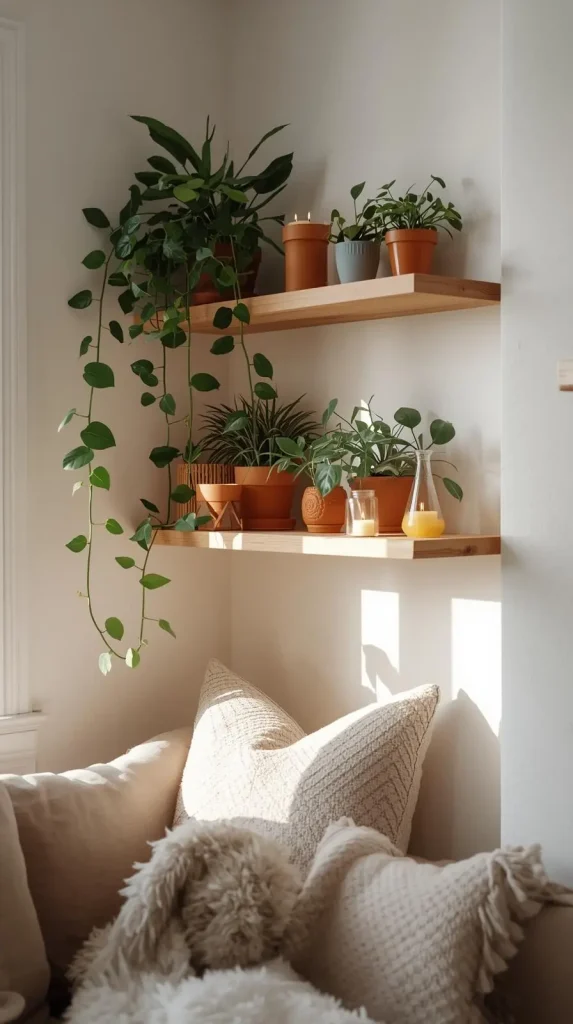 23 Small Space Home Decor Ideas | Stylish, Smart & Space-Saving 17 Corner Shelving Units