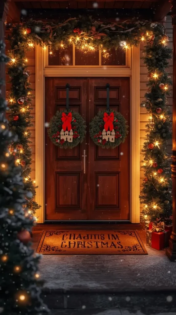 Disney-Inspired Holiday Doormat