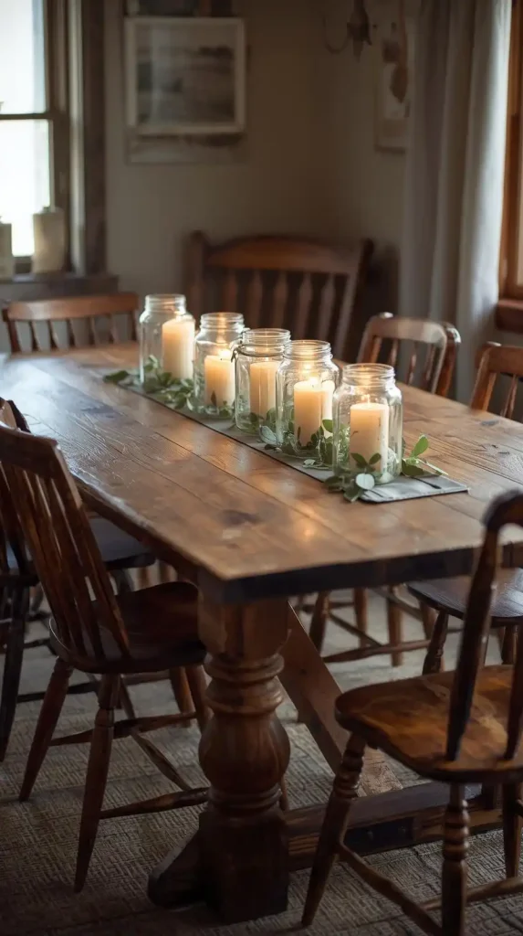 Farmhouse Dining Table Setup