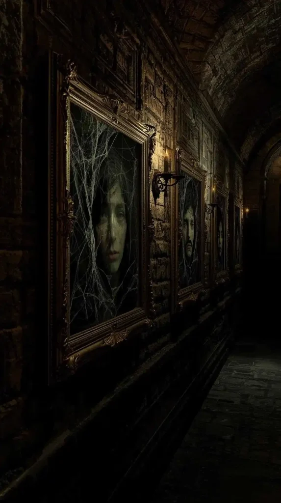 59 Halloween Home Decor Indoor Ideas – Transform Your Space into a Spooky Haven 17 Haunted Portraits