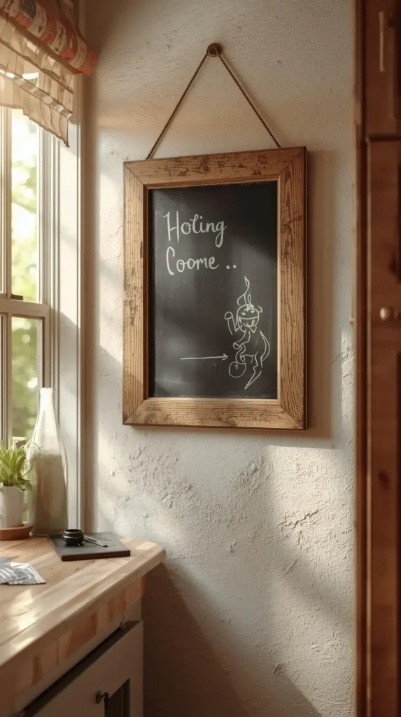 23 Cheap DIY Home Decor Ideas – Stylish & Budget-Friendly Projects 18 Old Picture Frame Chalkboard