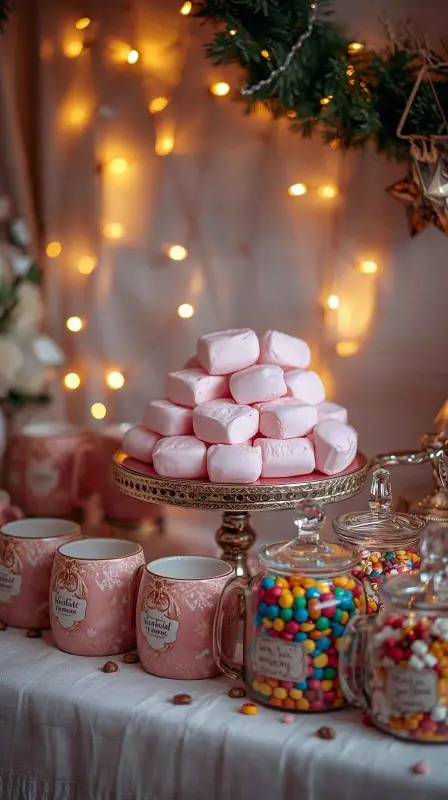 Pink Hot Chocolate Station