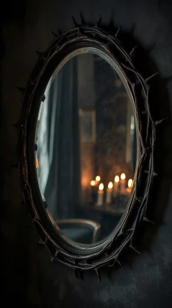 25 Disney Halloween Home Decor Ideas to Transform Your Home 18 Villain-Inspired Smoky Mirror