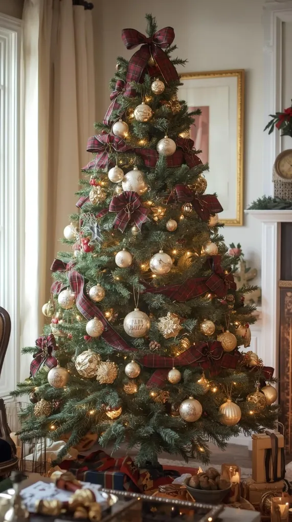 Vintage-Inspired Christmas Tree Ornaments