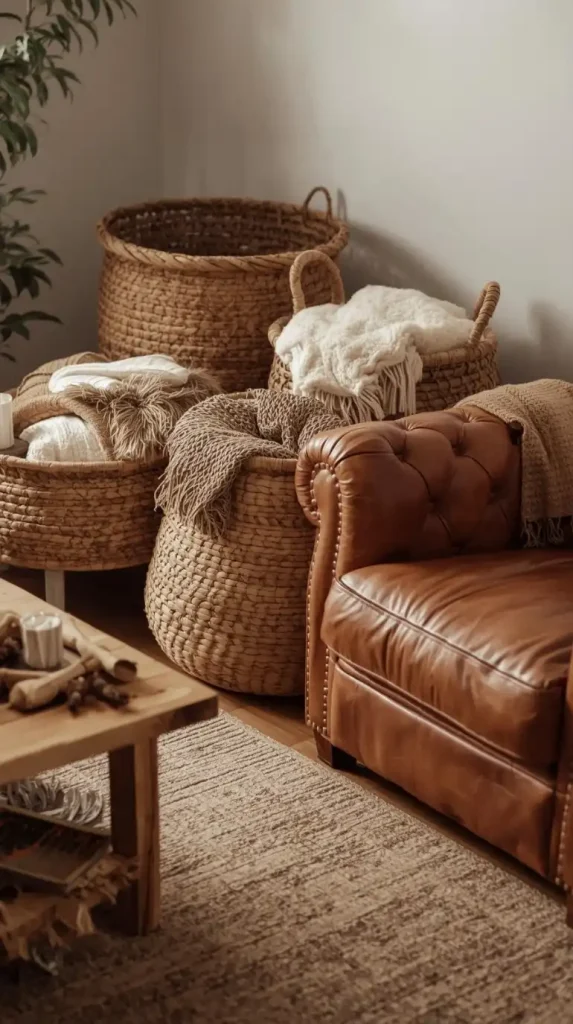 Woven Baskets & Textured Storage