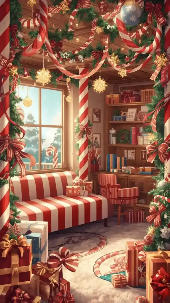 Candy Cane Striped Accents