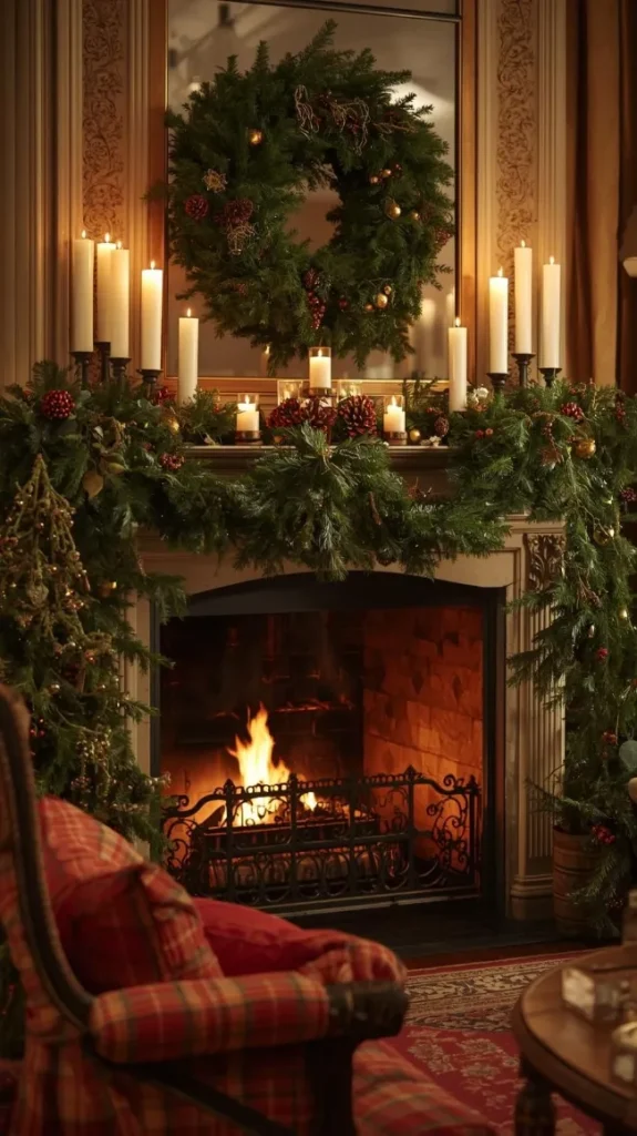 Cozy Fireplace Mantel