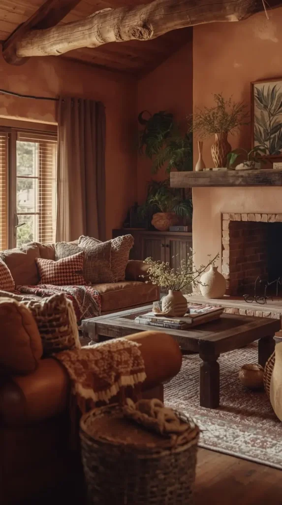 19 Rustic Western Home Decor Ideas To Transform Your Space 19 Earthy Color Palette and Warm Accents