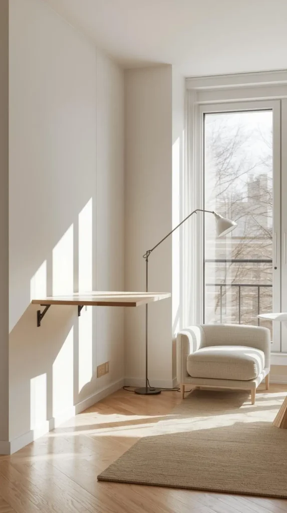 23 Small Space Home Decor Ideas | Stylish, Smart & Space-Saving 19 Fold-Down Wall Tables