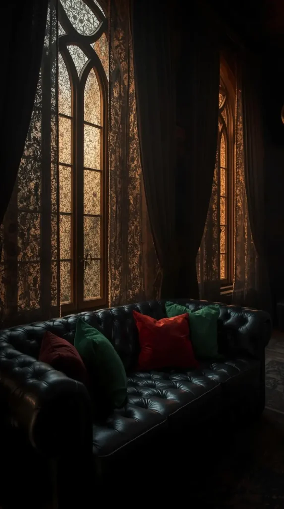 20 Gothic Home Decor Ideas | Darkly Elegant Ways to Style Your Space 19 Layered Textures: Lace, Velvet, Leather