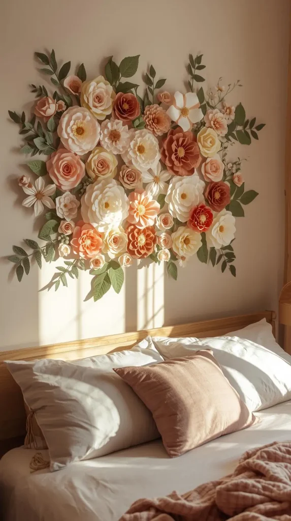 20 Dollar Tree DIY Home Decor Ideas | Creative & Budget-Friendly Crafts 19 Paper Flower Wall Art