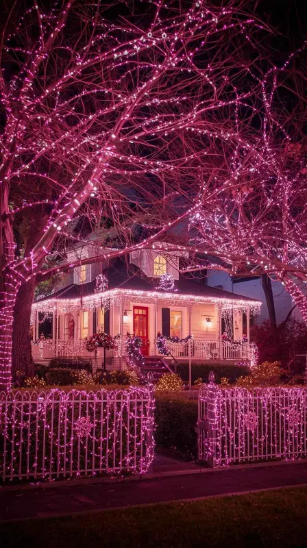 Pink Outdoor Lights