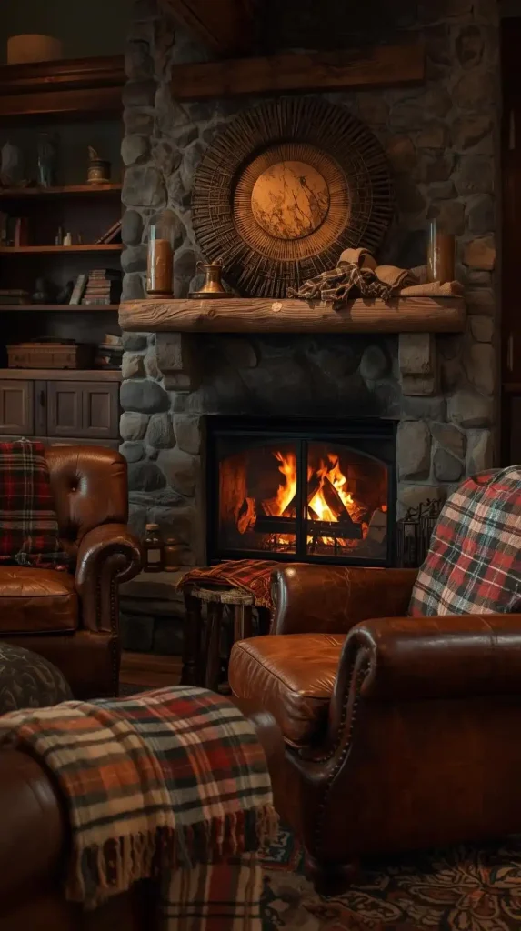 Cozy Fireplace Styling