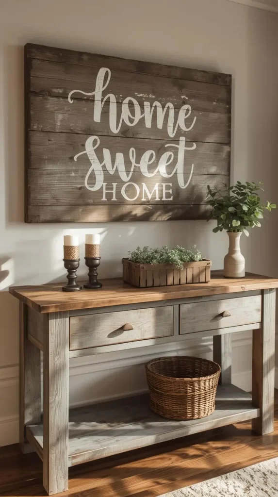 Farmhouse Wooden Signs with Quotes